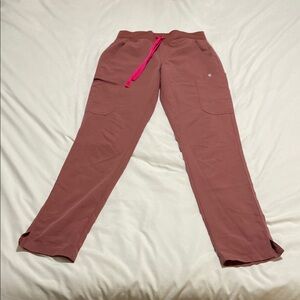 Figs Pink scrub pants. Size: XS/Tall